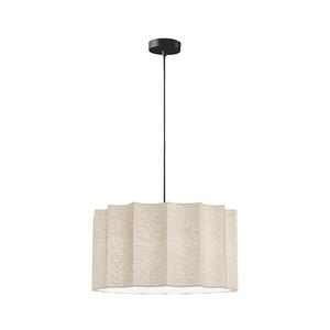 Imagine Lampă suspendată pe cablu WAVY 1xE27/14W/230V bej