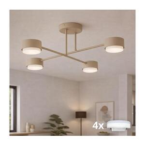 Imagine BRILAGI - Lustră aplicată LED RGB cu dimmer MONO 4xGX53/14W/230V Wi-Fi Tuya neagră