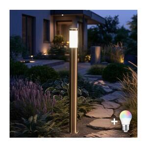 Imagine BRILAGI - LED RGBW lampă de exterior ELIA 1xE27/6, 5W/230V 2700-6500K IP44 100 cm crom
