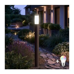 Imagine BRILAGI-LED RGBW Lampă de exterior ELIA 1xE27/6, 5W/230V 2700-6500K IP44 100 cm antracit