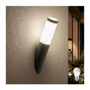 Imagine BRILAGI - Lampă de perete LED RGBW pentru exterior ELIA 1xE27/6, 5W/230V 2700-6500K IP44 antracit