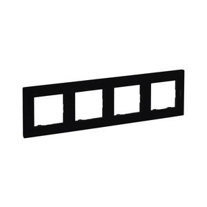 Imagine Legrand - Ramă pentru patru module NILOE STEP, neagră