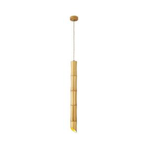 Imagine Lustră suspendată pe cablu BAMBOO 1xGU10/50W/230V bambus