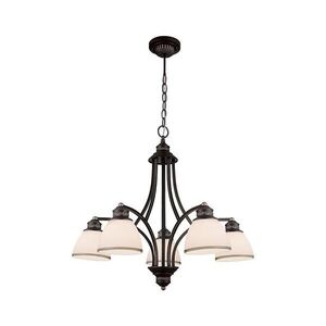 Imagine Lustru suspendat pe cablu CLAIR 5xE27/60W/230V, diametru 65 cm, finisaj bronz
