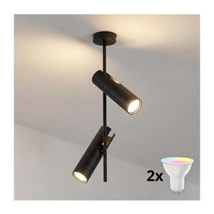 Imagine BRILAGI - Lustră LED RGBW reglabilă pe tijă BRANCH 2xGU10/6, 5W/230V neagră