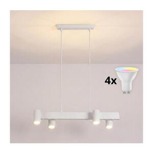 Imagine BRILAGI - Lustra LED RGBW reglabilă pe cablu SELE 4xGU10/6, 5W/230V albă