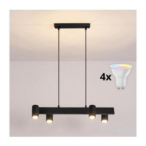 Imagine BRILAGI - Lustru LED RGBW dimmabil suspendat pe cablu SELE 4xGU10/6, 5W/230V negru
