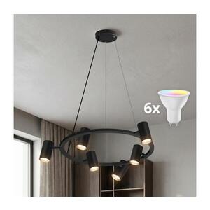Imagine BRILAGI - Lustră LED RGBW reglabilă pe cablu SELE 6xGU10/6, 5W/230V, negru