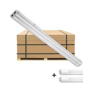 Imagine BRILAGI - LED Tech. corp de iluminat fluorescent OPTIMA T8, 2x soclu G13, 18 W, 230 V, IP65 - palet 110 buc.