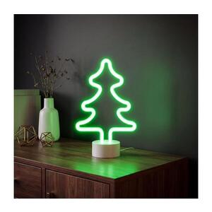 Imagine Decorațiune de masă LED neon / 2W / 3xAA / USB - Copac