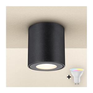 Imagine BRILAGI -LED RGBW cu funcție dimmer corp de iluminat pentru baie MIA 1xGU10/4, 8W/230V 84x80 mm negru IP54