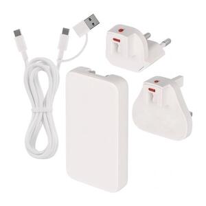 Imagine Adaptor de călătorie USB GaN, 100–250V, cu capete interschimbabile