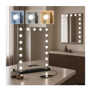 Imagine BRILAGI - Oglindă de machiaj LED reglabilă HOLLYWOOD LED/15W/230V 55x70 cm neagră