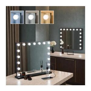 Imagine BRILAGI - LED Oglindă de machiaj reglabilă HOLLYWOOD LED/15W/230V 60x50 cm neagră