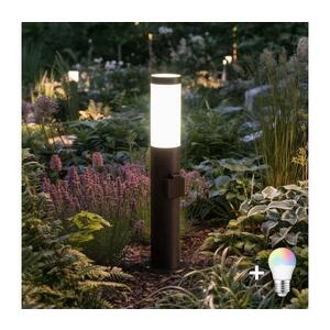 Imagine BRILAGI-LED RGBW lampă de exterior cu soclu ELIA 1xE27/6, 5W/230V 2700-6500K IP44 50 cm antracit