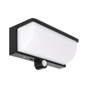 Imagine Lampă solară de perete cu LED și senzor LED/3W/3, 7V IP54 1500 mAh neagră
