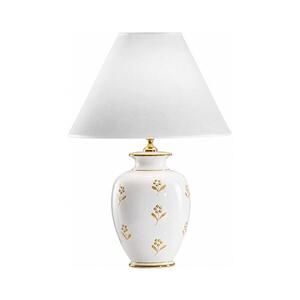 Imagine kolarz 731.70W.160 - Lampă de masă NONNA 1xE27/100W/230V flori alb/auriu