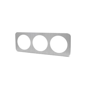 Imagine - Ramă triplă din aluminiu, finisaj argintiu