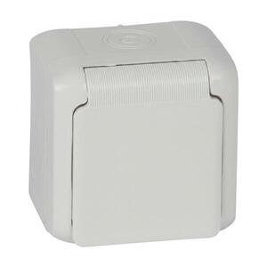 Imagine Legrand - Priză de perete pentru uz casnic 250V/16A FORIX IP44 albă
