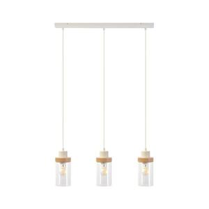 Imagine Pendul pe cablu WOODNEST 3xE27/15W/230V pin/crem