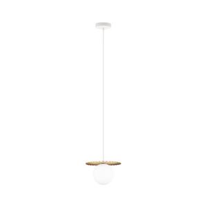 Imagine Lustră suspendată pe cablu SUNPLISS, 1xG9/10W/230V, diametru 20 cm, auriu/crem
