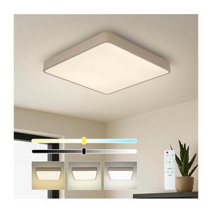 Imagine BRILAGI-LED Plafonieră LED dimmabilă POOL SQUARE, 48W, 230V, 3000-6000K, 50x50 cm, bej + telecomandă