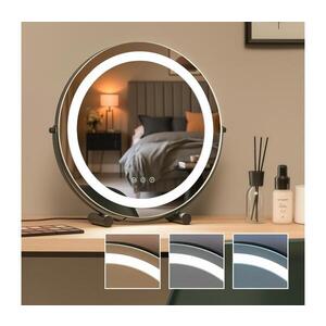 Imagine BRILAGI - Oglindă de machiaj LED reglabilă CALIFORNIA LED/17W/230V Ø 42 cm, neagră
