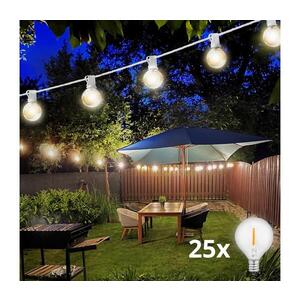 Imagine BRILAGI - Ghirlandă decorativă LED pentru exterior GIRLANDA 25xE12 20m alb IP44 alb cald