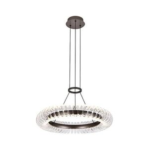 Imagine Lustru LED suspendat pe cablu ALBA LED/39W/230V gri/transparent