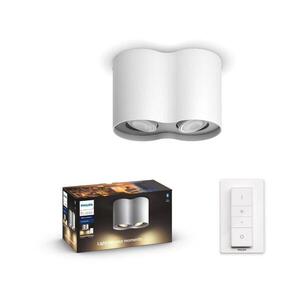 Imagine Spot LED dimabil Hue PILLAR 2xGU10/5W/230V Philips + telecomandă