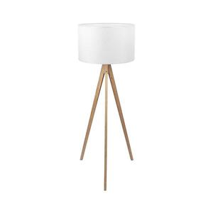 Imagine Lampadar TREVISO 1xE27/25W/230V alb/lemn