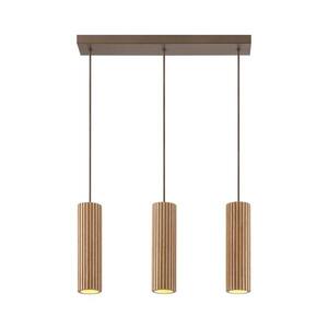 Imagine Brilliant - Lustră suspendată cu cablu LAKEWOOD 3xGU10/10W/230V maro