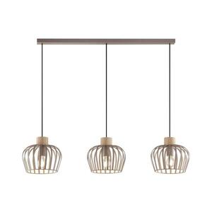 Imagine Brilliant - Lampă suspendată pe cablu NORDIC CAGE 3xE27/20W/230V bej