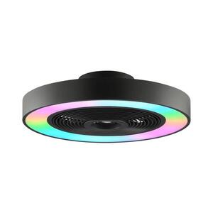 Imagine Brilliant - Plafonieră LED RGBW cu lator CATANIA LED/37W/230V neagră + telecomandă