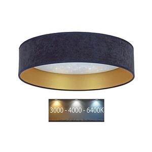 Imagine Plafonieră LED VELVET STAR LED/24W/230V d. 40 cm albastră/aurie BRILAGI