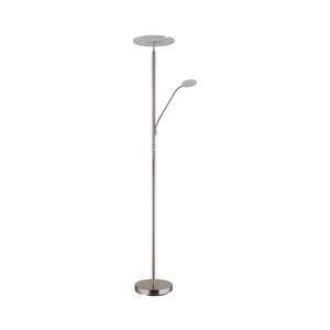 Imagine Globo 59093N - Lampă de podea LED dimabilă STANFORD 28W/230V + 5W 3000K crom mat