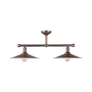 Imagine BRILAGI - Lampă suspendată pe tijă FORGE 2xE27/60W/230V cupru/patină