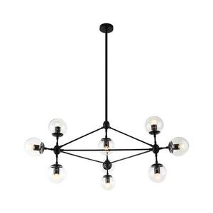 Imagine Open Design OR80094 - Candelabru pe tijă BAO 10xE27/8W/230V negru