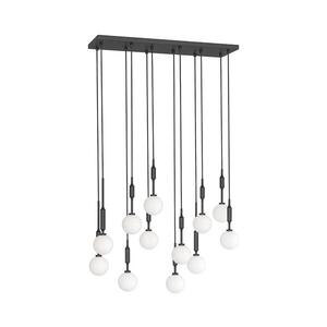 Imagine Open Design OR85464 - Lustră suspendată pe cablu ERO 12xG9/8W/230V neagră