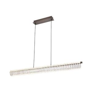 Imagine Lustru LED suspendat pe cablu ALBA LED/39W/230V gri/transparent