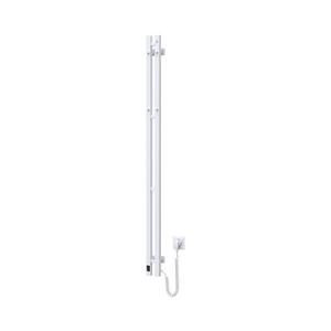 Imagine Uscător electric pentru prosoape cu termostat SILOUETTE, 106 W, 150 x 9 cm, alb, cu racordare pe partea dreaptă