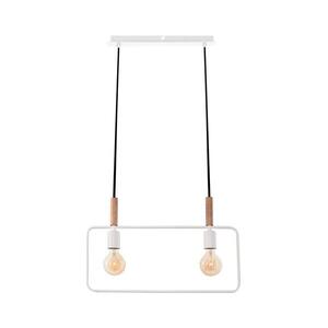 Imagine Lustră pe cablu FRAME 2xE27/60W/230V alb