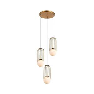 Imagine MDM-3939/3 GD - Lustră pe cablu MATTY 3xE27/40W/230V auriu