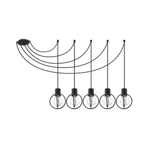 Imagine Lustră pe cablu AURA 5xE27/60W/230V negru