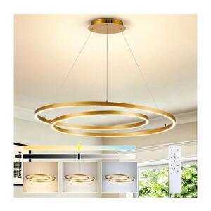 Imagine BRILAGI-LED Candelabru LED cu reglare a intensității luminii pe cablu TWISTER LED/105W/230V 3000-6000K auriu + telecomandă