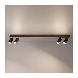 Imagine BRILAGI - Spot LED SELE 4xGU10/30W/230V + LED/25W negru/decor de stejar