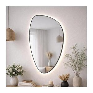 Imagine Baltica Design-LED Oglindă cu iluminare încorporată STONE FLUID 15W/230V 4500K 92x55 cm IP65 neagră