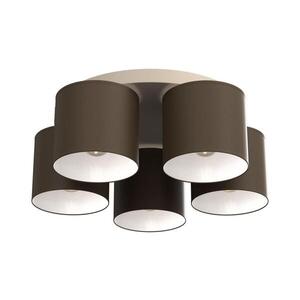 Imagine Plafonieră ARDEN 5xE27/15W/230V Ø 58 cm bej/maro