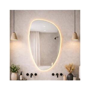 Imagine Baltica Design- Oglindă LED cu iluminare integrată STONE FLUID LED/15W/230V 2700K 92x55 cm IP65