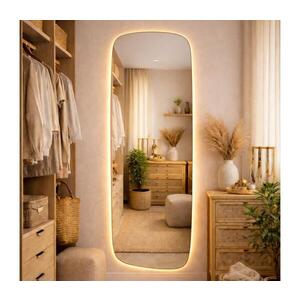 Imagine Baltica Design- Oglindă LED cu iluminare integrată STONE CALM LED/15W/230V 2700K 155x50 cm IP65